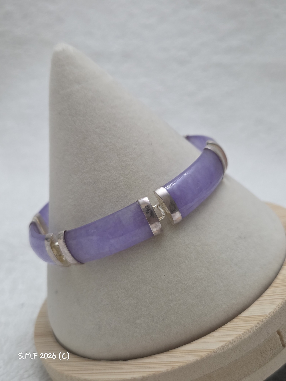 Enhanced Lavender Jade Panels wrapped in Sterling Silver